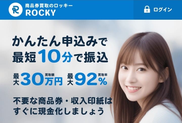 先払い買取ロッキー